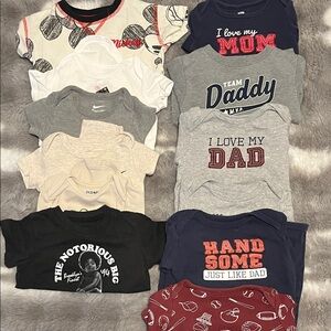 9-12 month Assorted Kids Graphic T-Shirts bundle